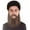 Dark Brown, variant on HPO Adult Costume Facial Hair – Fake beard, Long White Beard & Mustache for Men, Synthetic Material