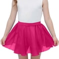 thumbnail image 2 of BRGZLK Kids Girls Ballet Skirts Summer Elastic Waist Lightweight Mesh Breathable Comfortable Chiffon Solid Color Dance Practice Tulle Skirt for Teen Girls Hot Pink 8-9 Years, 2 of 6