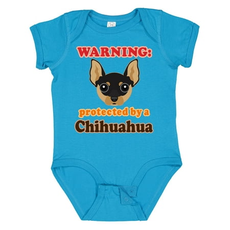 

Inktastic Protected by a Chihuahua Dog Gift Baby Boy or Baby Girl Bodysuit