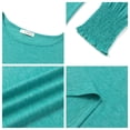 thumbnail image 5 of UVN Crewneck Blouse for Women Fall Long Sleeve T-Shirts Casual Tees Ladies Loose Tops, 5 of 8