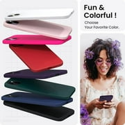 Entronix Silicone Soft Case Designed for iPhone 15 Shockproof Durable Slim Fit, Black
