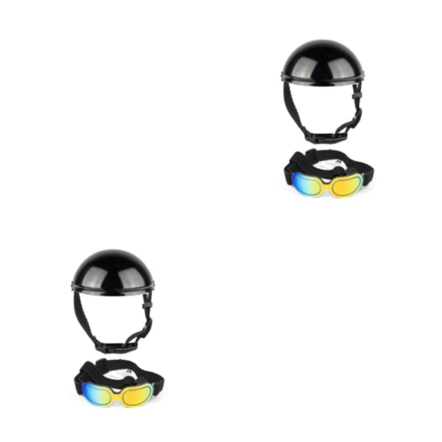 Billuyoard Dog Cat Goggles Pet Supplies Head Breathable Shockproof Protector Sunproof Gear Protective Firmness Fashionable Type3 NO3