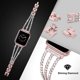 thumbnail image 3 of Compatible con Apple Watch Band Dressy Bling Jewelry Pulsera de pulsera de acero inoxidable Sparkle Strap iWatch bandas 44 mm para mujer SeriesSE 6 5 4 3 2 1 42 mm, oro rosa oso de fresa  Juguete, 3 of 4