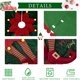 thumbnail image 5 of Falda del árbol de Navidad Tela Roja Verde | Cobertura de la base arbórea | Delantal decorativo para decoración festiva | Oculta cables | Tallas múltiples: 23,62-59,84 in | 1 PC, 5 of 6