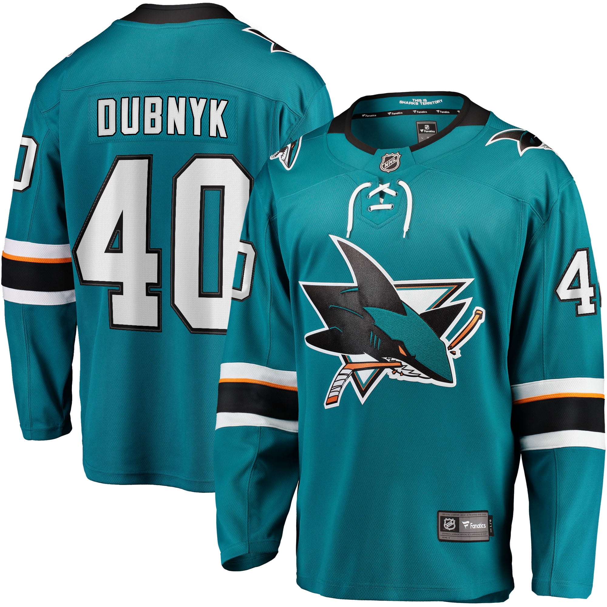 devan dubnyk sharks jersey