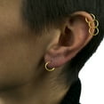 thumbnail image 5 of Evelots Clip On Hoop Earring-Ear/Lip/Nose-Spring Loaded-8 pair (4 Silver/4 Gold), 5 of 5