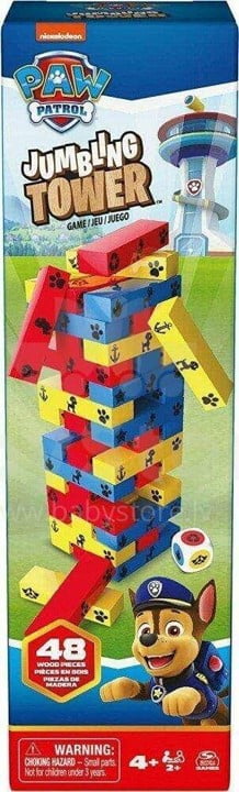 Friend Smith & Co Paw Patrol Tumbling Tower Stacking Game for Kids Aged 3 Years and up