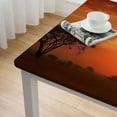 thumbnail image 5 of WYYP Giraffe Sunset Wildlife Square Table Cover 100% Polyester Fiber 52*52, 5 of 8