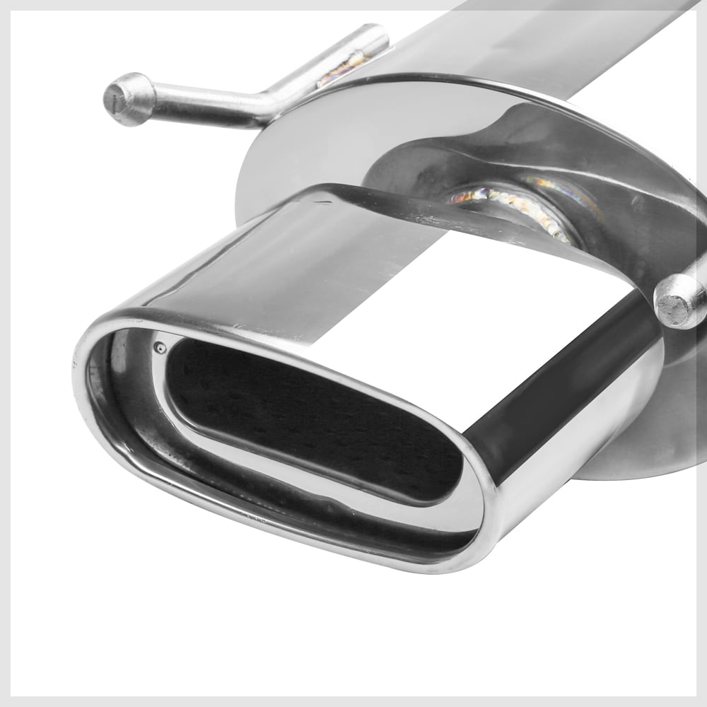 DNA Motoring  For 07-11 Toyota Camry l4 XV40 5.5" Oval Muffler Tip Axle Back Exhaust System