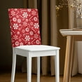 thumbnail image 2 of TSOVTHRID Candy Cane Red Print Kitchen Chair Back Cover Chairs Slipcovers Removable Chair Cover Soft Dining Chairs Protector for Dining Room Wedding Party Christmas Decor, Set of 2, 2 of 7