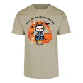 thumbnail image 1 of Playera Camiseta Estampada Halloween Esqueleto Gato Negro, 1 of 3