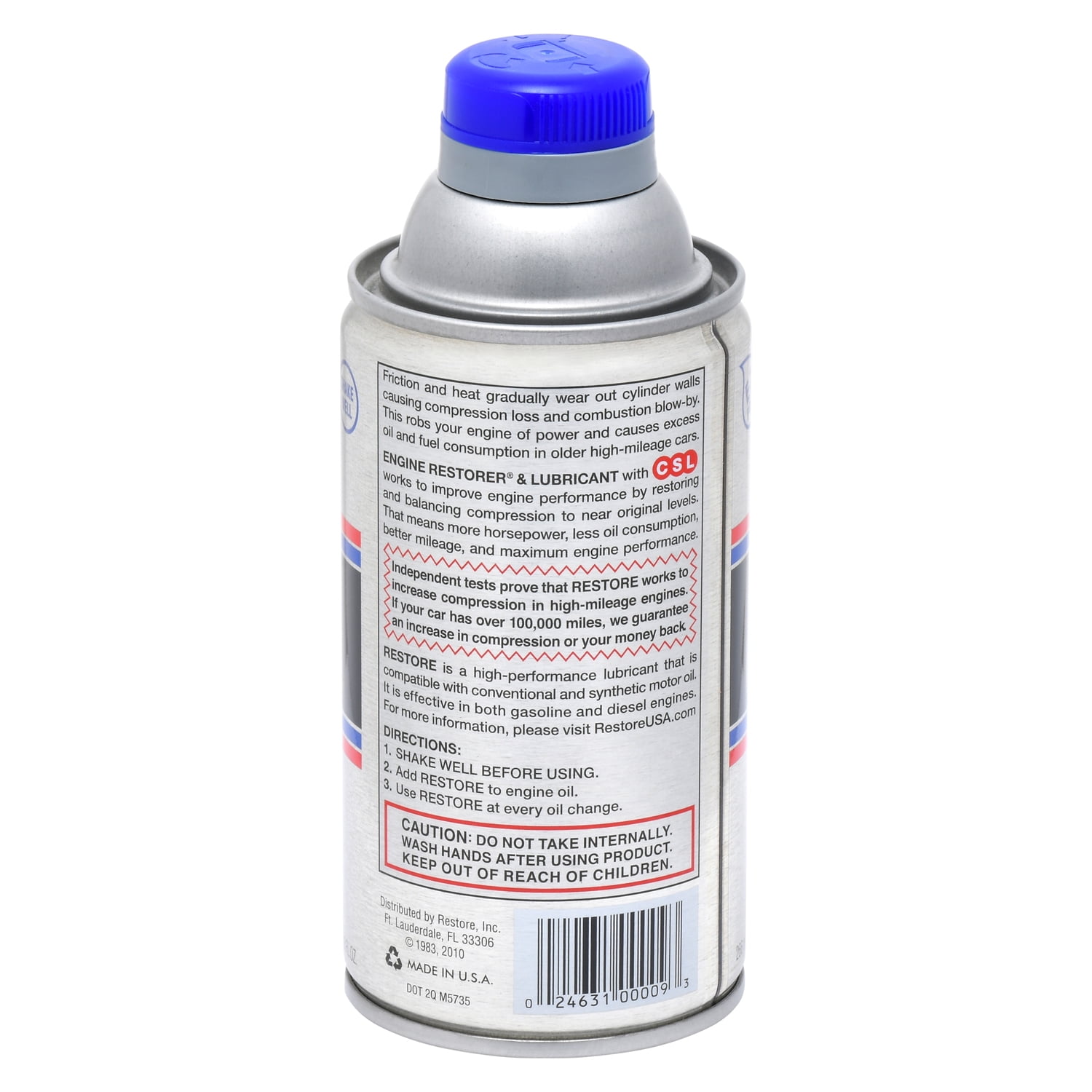 (2 pack) Restore Engine Restorer and Lubricant Formula for 4-Cylinder Engines - 9 fl oz