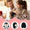 thumbnail image 2 of jQMUHLC Gifts for Him Her Boyfriend Girlfriend to My Love Handmade Crochet Penguin Present, Wedding Anniversary Birthday Gift for Couples, 2 of 6