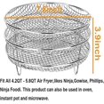 thumbnail image 2 of SLGHLSAHG Dehydrator Stand 3 Layer Round Dehydrator Rack for Ninja Air Fryer, Stainless Steel Air Fryer Rack Ninja Foodi Pressure Cooker and Air Fryer 4.2QT-6.8QT Silver B A23546, 2 of 6