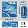 thumbnail image 6 of MOMOJIA 12 Color Acrylic Paint Pen Brush Tip for Card Making Journaling Drawing on Paper, 6 of 19