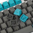 thumbnail image 3 of WWS-PBT Ensemble de Keycaps à Impression Latérale/frontale Profil OEM Non Rétroéclairé Épais Cerise MX Key Caps avec Extracteur de Touches pour Clavier Mécanique 60 %/87 TKL/104/108 Interrupteurs MX (Bleu Gris Combo), 3 of 4