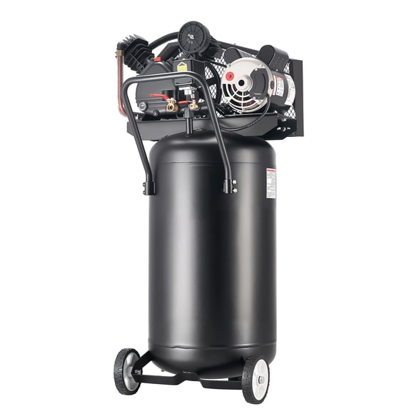 KFFKFF 25-Gallon Air Compressor, 2HP 5.5 SCFM at 90PSI, Max 200PSI Pressure Oil-Lubricated Air Compressor Tank, Portable on Wheels for Auto Repair,120V