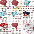 thumbnail image 2 of Juego de caja ciega sorpresa de Adviento, calendario de cuenta regresiva de 24 aleaciones, dijes de Navidad, pulsera, adornos creativos DIY, colgantes de Navidad, 2 of 4