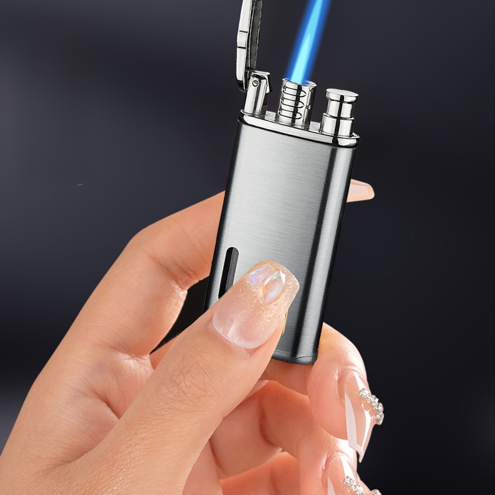 stainless steel cigarette lighter S.T. DUPONT E-SLIM CHROME CIGARETTE LIGHTER Fill slowly until the cotton is soaked Le Feu - Rs Glacier