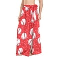 thumbnail image 2 of Women Sarong Wraps Baseball on Red Swimsuit Beach Pareo Bikini Coverups Skirt M, 2 of 7