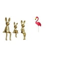 thumbnail image 1 of Escultura De Figura De Familia De Conejos Y Pájaros Para Escritorio, Mesa, Centro De Mesa, Armario, Estantería, Decoración Y Adorno Artístico Para Jardín De Hadas., 1 of 8