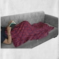thumbnail image 6 of Fuchsia Soft Flannel Fleece Throw Blanket, Middle Eastern Inspired Print of Classic Fruit Pattern Oriental Design, Cozy Plush for Indoor and Outdoor Use, 50" x 70", Purple and Dark Pink, by Ambesonne, 6 of 6