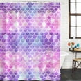 thumbnail image 2 of Purple Ombre Bathroom Shower Curtains with 12 Hooks Polyester Waterproof Shower Curtain for Stalls and Bathtubs Colourful Gradual Modern Abstract Art Decorative Bathroom Privacy Curtain 36x72 Inches, 2 of 9