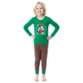 thumbnail image 2 of Peanuts Christmas Holiday Dear Santa Tight-Fit Matching Family 2PC Pajama Set for Adults Kids Toddlers, 2 of 5