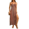 thumbnail image 2 of Womens Spaghetti Strap Dress Summer Dresses Beach Cover Ups Casual Sundresses Yellow S, 2 of 8
