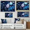 thumbnail image 4 of Designart "Portrait Of Dreamy Moonlit Flower Garden" Wildflowers Floater Framed Canvas Wall Art, 4 of 5