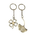 thumbnail image 4 of WRISTBIQUE Keychain Zinc Alloy 2Pcs 4.32X1.45X0.08In Leaf Clover, 4 of 8