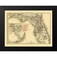 thumbnail image 2 of Rand McNally 18x15 Black Modern Framed Museum Art Print Titled - Florida - Rand McNally 1900, 2 of 5