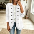 thumbnail image 5 of Yifymode Denim Jacket for Women Ruffle Trim Long Sleeve Button Down Vintage Western Jean Coat V Neck Casual Fall Outerwear, 5 of 6