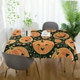 thumbnail image 6 of Dreamtimes Halloween Pumpkin Tablecloth, Waterproof Washable Polyester Square Table Cover, Durable Tablecloth for Kitchen Dining Table Party Decor, 54"x72", 6 of 7