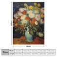thumbnail image 4 of Chilfamy Flowers Vase Soft Cozy Printed Blanket & Throw for All Seasons Lightweight Blanket Exquisite Gifts 40x50in, 4 of 6