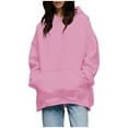 thumbnail image 2 of Karight Women's Heavyweight Fleece Sweatshirt Oversized Hoodie Warm Long Sleeve Pullover Fall Winter Clothes, 2 of 6