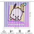 thumbnail image 2 of Pochacco-theme 4-Piece Shower Curtain Set with Rugs, Waterproof Bathroom Decor Set Includes Bath Mat, U-Shaped Rug, Toilet Lid Cover and Curtain with Hooks, 2 of 6
