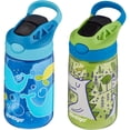 thumbnail image 3 of Contigo Kid's 14 oz. Water Bottle 2-Pack - Gummy Blue/Matcha Green, 3 of 4