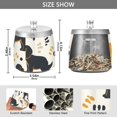 thumbnail image 3 of Dogs with Claws Ashtray with Lid Smell Proof Cigarette Ashtray Stainless Steel Smokeless Ash Holder for Indoor Outdoor, 3 of 7