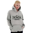 thumbnail image 3 of Im A Ninja Periodically Science Nerd Unisex Plus Fleece Graphic Hoodie Brisco Brands 5X, 3 of 5