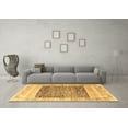 thumbnail image 3 of Ahgly Company Indoor Rectangle Abstract Brown Modern Area Rugs, 2' x 5', 3 of 4