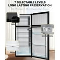thumbnail image 5 of 8.5 Cu.ft Refrigerator/Freezer with Top Freezer Adjustable Thermostat Refrigerator Combo 2 Door Fridge for Apartment, Office, Dorm, 5 of 6