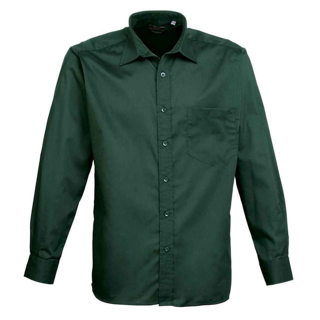 Premier Mens Poplin Long-Sleeved Shirt