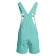 thumbnail image 6 of Overall Shorts for Men Stretchy Solid Color Romper Work Jumpsuits Mint Green L, 6 of 6