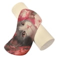 thumbnail image 2 of Cylindrical Pillow Decorative Neck Roll Pillow with Removable Washable Cover Roll Pillow for Knee Leg Neck Gray-white Cat with Rose, 2 of 7