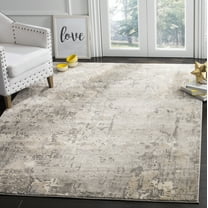 SAFAVIEH Meadow Bairre Camouflage Area Rug, Grey, 6'7" x 6'7" Square