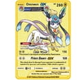 thumbnail image 4 of Gold Card Metal Card Game Anime Battle Gold HP English Kaarten Charizard Pikachu Action Collection Child Toys, 4 of 5
