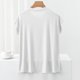 thumbnail image 5 of Karight Womens Cotton T Shirts Soft Comfy Round Neck Cap Sleeve Shirts Summer Casual Loose Fit Lounge Tops Plain Basic Tees, 5 of 9
