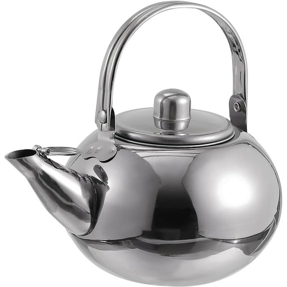 Zcyifa Stainless Steel Teapot with Removable Infuser - 800ml/27OZ Silver