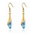 thumbnail image 3 of Conjunto De Collar, Aretes Y Brazalete Color Dorado con Azul Acero Malubero Malu1692, 3 of 3